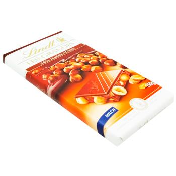 Lindt Les Grandes Milk Chocolate with Hazelnuts 150g - buy, prices for Vostorg - photo 2