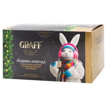 Graff Christmas Adventure Vanilla Flavored Green Tea with Strawberry 1.5g*20pcs - buy, prices for EKO Market - photo 1