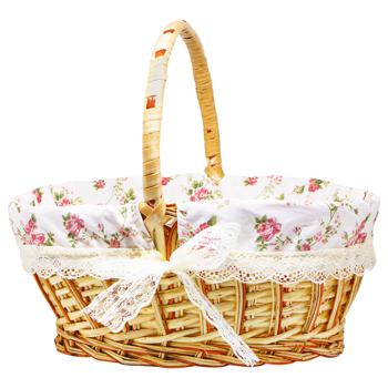 Provence Roses №2 Wicker Basket 38*25*17cm - buy, prices for COSMOS - photo 1