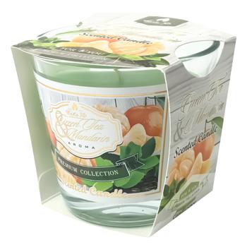 Premium Collection 104 Mandarin Tea Candle in Glass 160g - buy, prices for - photo 1