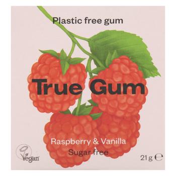 Жевательная резинка True Gum со вкусом малины и ванили без сахара 21г - купить, цены на WINETIME - фото 2