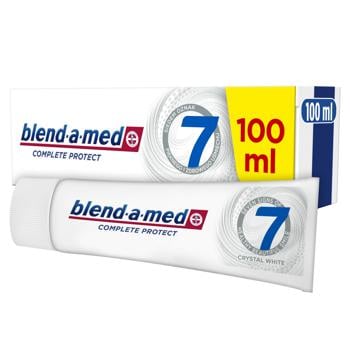 Зубная паста Blend-a-med Complete Protect 7 Кристальная белизна 100мл - купить, цены на За Раз - фото 2