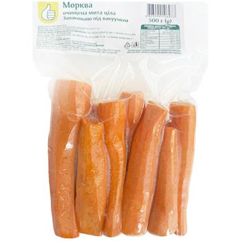 Auchan carrots whole peeled 500g - buy, prices for Auchan - photo 1