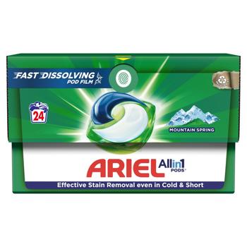 Ariel Pods All-in-1 Mountain Spring Washing Capsules 24pcs - buy, prices for - photo 3