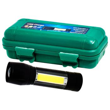 ZED Lithium Battery Flashlight with Retractable Focus and USB Port in Case - buy, prices for EKO Market - photo 1