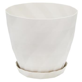 Crystal Beige Flower Pot with Stand 1.85l - buy, prices for MegaMarket - photo 1