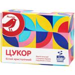 Цукор Auchan білий кристалічний в стіках 100шт 500г