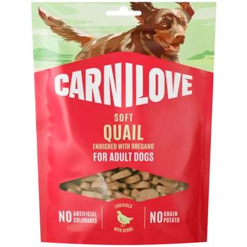 Ласощі для собак Carnilove Soft Snack з перепілкою та орегано 200г - купити, ціни на MasterZoo - фото 1