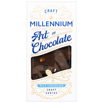 Шоколад молочний Millennium Craft Series з кеш'ю, фундуком, мигдалем та смородиною 100г - купити, ціни на Торба - фото 1