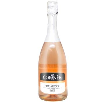 Corner Prosecco Rose Extra Dry Sparkling Wine 11% 0.75l - buy, prices for METRO - photo 1