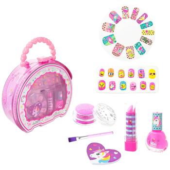 Beauty Set with Nail Polish and False Nails in Bag