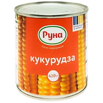 Кукуруза Руна сахарная 420г - купить, цены на Восторг - фото 1