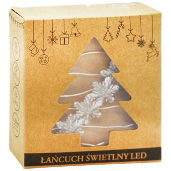Chomik Snowflakes Warm White String Garland 20 LED lamps 2.2m - buy, prices for Za Raz - photo 2