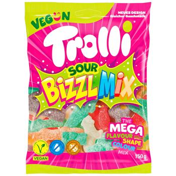Конфеты Trolli Bizzl Mix Sour желейные 150г - купить, цены на Auchan - фото 1