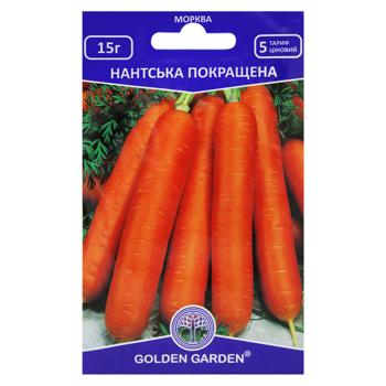 Насіння Golden Garden Морква Нантська покращена 15г