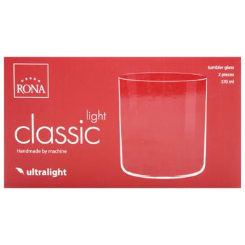 Набор стаканов Rona Classic Light Dof 2шт 370мл - купить, цены на - фото 2