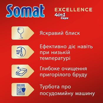 Таблетки для посудомийних машин Somat Excellence 4в1 28шт - купити, ціни на ULTRAMARKET - фото 4