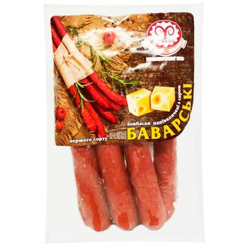 Farro Bavarian Semi-smoked Sausages with Cheese First Grade - buy, prices for Supermarket "Kharkiv" - photo 1