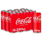 Coca-Cola Carbonated Drink 0.33l х 12pcs