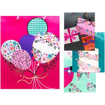 Пакет подарунковий паперовий 26*32*10см 738M-5985 - купити, ціни на КОСМОС - фото 1