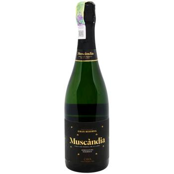Muscandia Gran Reserva White Brut Sparkling Wine 11.5% 0.75l - buy, prices for WINETIME - photo 1