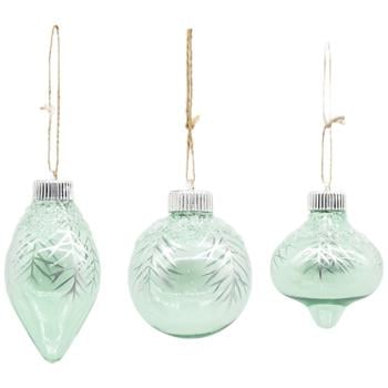 Actuel Olive Green Christmas Tree Ball 7.8-11.8cm in assortment - buy, prices for Auchan - photo 1