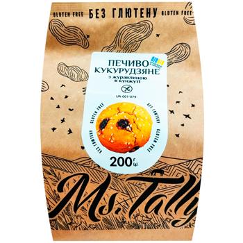 Печиво Ms.Tally кукурудзяне з журавлиною в кунжуті 200г