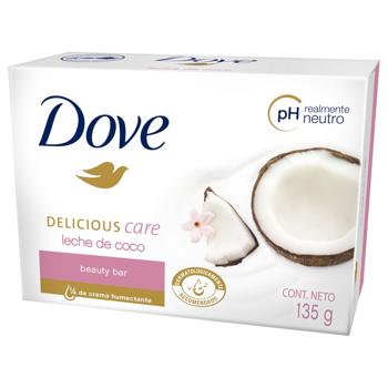 Крем-мыло твердое Dove кокосовое молочко и лепестки жасмина 135г - купить, цены на КОСМОС - фото 1