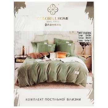 Комплект постільної білизни Colorful Home фланель в асортименті - купити, ціни на Cупермаркет "Харків" - фото 4