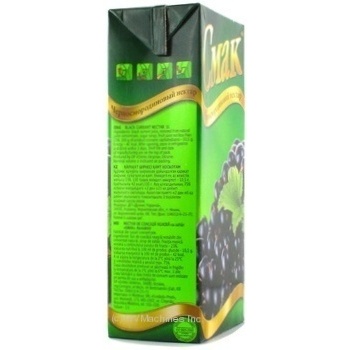 Reconstituted nectar with sugar Smak blackcurrant tetra pak 1000ml Ukraine - buy, prices for MegaMarket - photo 4