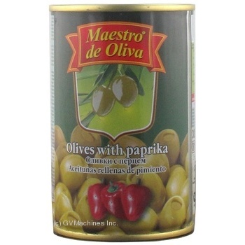 Оливки Maestro de Oliva з перцем з/б 300г x6 купити, ціни на МегаМаркет - фото 2