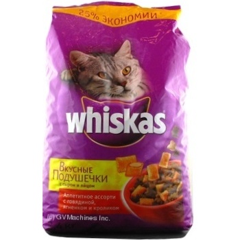 Корм для котів сухий Whiskas Кролик,Яловичина,Ягня 2,4кг - купити, ціни на NOVUS - фото 2