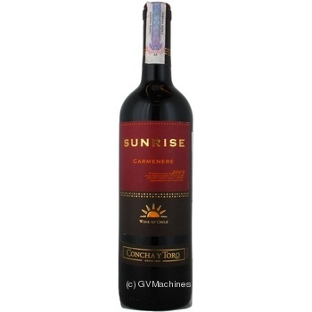 Wine carmener Concha y toro Sunrise 13.5% 750ml glass bottle Chili - buy, prices for NOVUS - photo 2