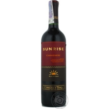 Вино Sunrise Carmenere красное сухое 12% 0,75л - купить, цены на - фото 7