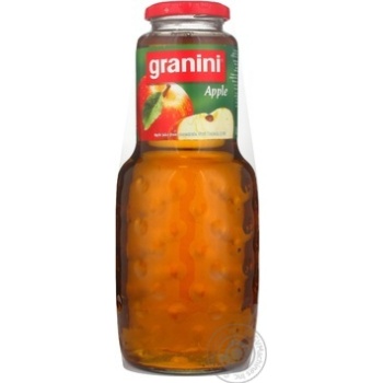 juice granini apple 1000ml glass bottle