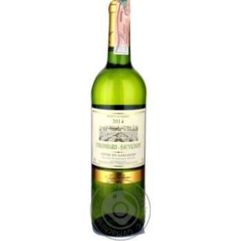 Вино белое Pierre Chanau Cotes De Gascogne сухое 11.5% 0.75l - купить, цены на Auchan - фото 1