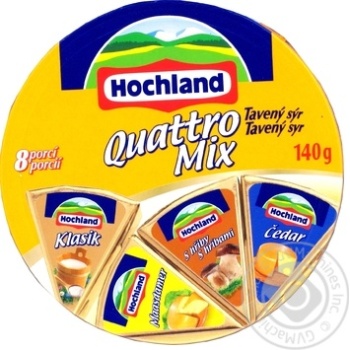 Processed cheese Hochland Mix 140g - buy, prices for MegaMarket - photo 1