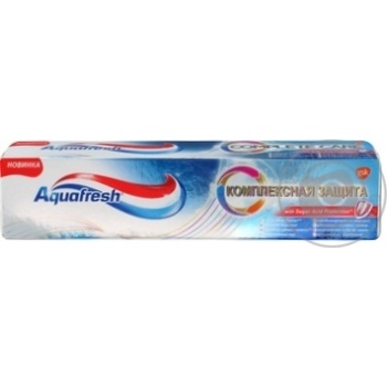 Зубная паста Aquafresh Комплексная ежедневная защита 100мл купить, цены на МегаМаркет - фото 4