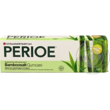 Зубна паста Perioe Bambosalt Профілактика ясен 120г купить, цены на МегаМаркет - фото 2
