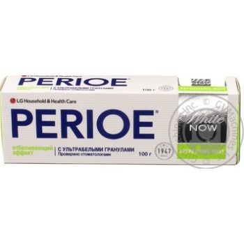 Зубна паста Perioe White Now Refreshing Mint 100г купить, цены на МегаМаркет - фото 2