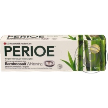 Зубна паста Perioe Bambosalt Відбілювання 120г купити, ціни на МегаМаркет - фото 1