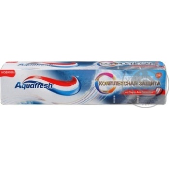 Зубна паста Aquafresh Комплексний щоденний захист Відбілююча 100мл Словацька республіка купити, ціни на МегаМаркет - фото 5