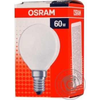 Лампа розжарювання Osram 60Вт, Е14, матова - купити, ціни на МегаМаркет - фото 3