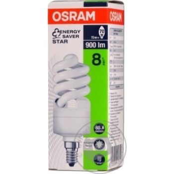 Лампа енергозберігаюча Osram 15Вт, 840, E14 Китай купити, ціни на МегаМаркет - фото 1