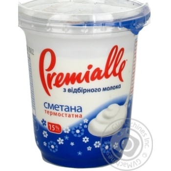 Premialle Sour Cream 15% 300g - buy, prices for MegaMarket - photo 1