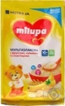 Каша молочная Milupa сухая быстрорастворимая мультизлаковая с фруктами, хлопьями и шариками 210г