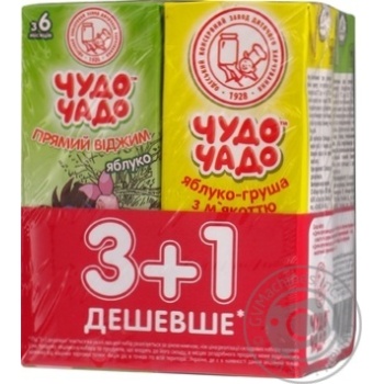 Juice Chudo-chado pear tetra pak - buy, prices for MegaMarket - photo 1