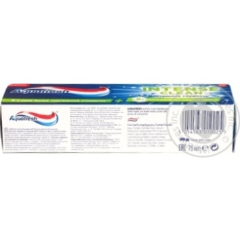 Зубная паста Aquafresh Интенсивное очищение Длительная свежесть 75мл купить, цены на МегаМаркет - фото 2