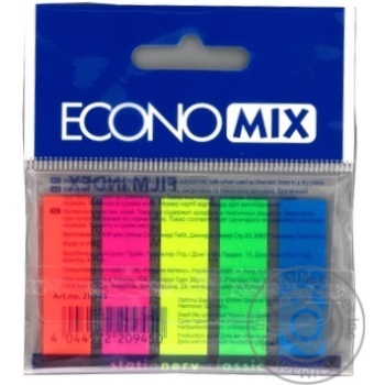 Economix Bookmarks with Adhesive Layer 12x45mm 5 Colors 25pcs - buy, prices for METRO - photo 2