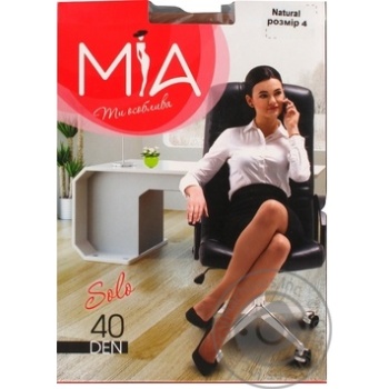Tights Mia polyamide for women 40den 4size - buy, prices for MegaMarket - photo 1